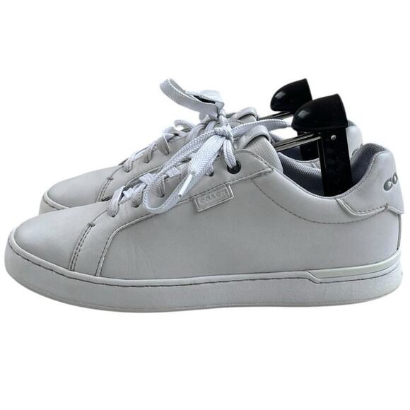 Coach Lowline CN577-100 Leather Athletic Sneaker 7.5D White Running main image 4